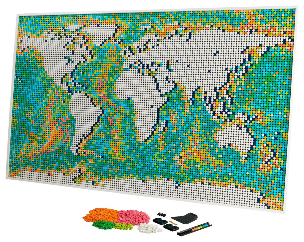 Die größten LEGO Sets aller Zeiten LEGO Art Weltkarte (31203)