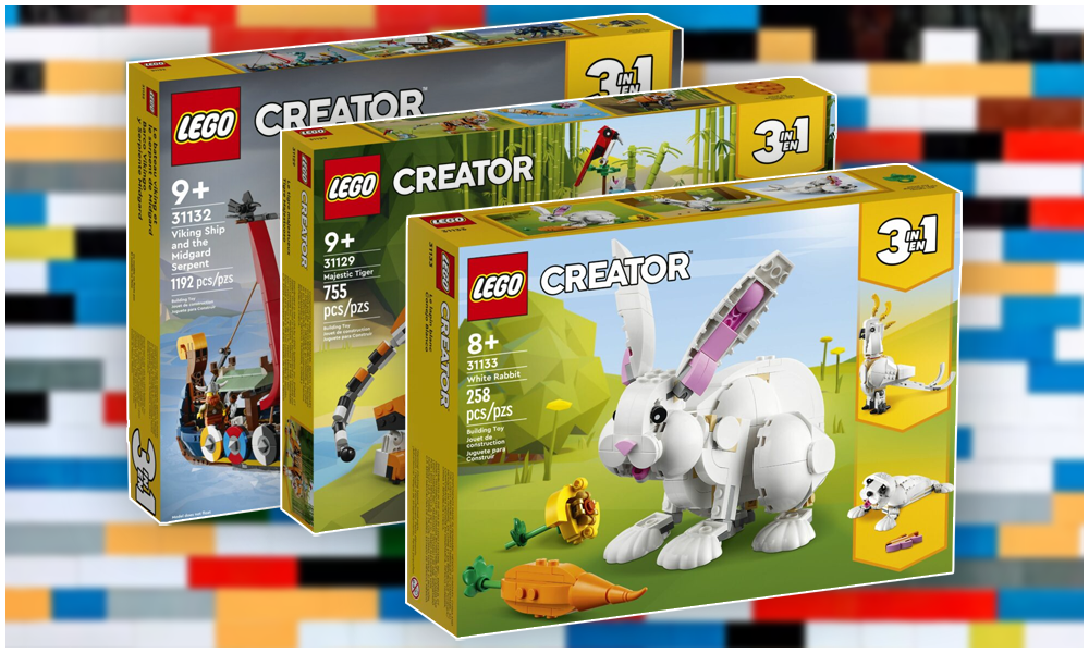 Drei LEGO-Sets in einem - Alles über die 3in1 LEGO Creator Themenwelt